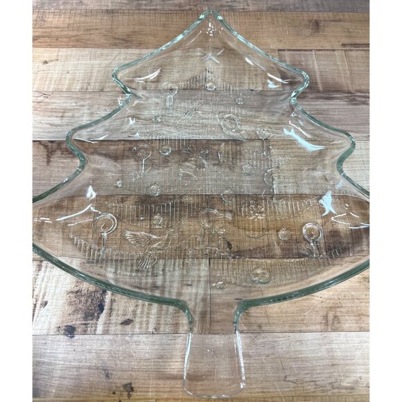 Christmas Tree Crystal Platter With Box - Picture 4 of 5